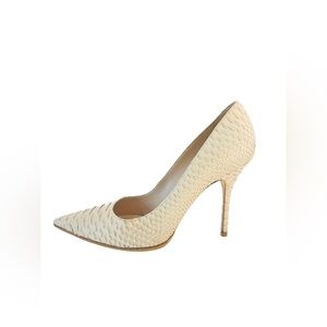 Christian Dior Python Cherie Pointed Toe Pumps